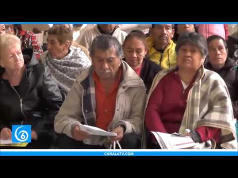 Entregan apoyo a adultos mayores de San Vicente Chicoloapan