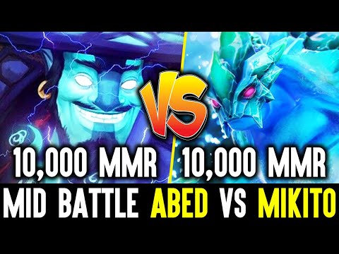 Intense Mid Battle Between 10,000 MMR  - Abed [Storm Spirit] vs Mikoto [Morphling] Dota 2
