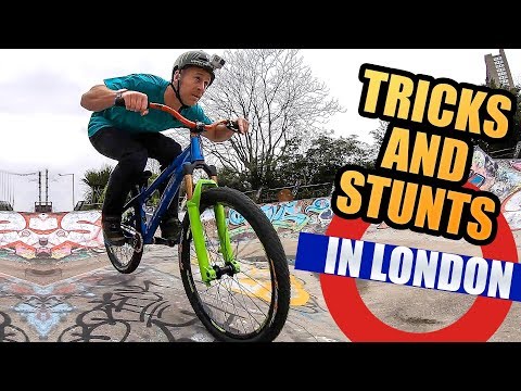 TRICKS AND STUNTS IN LONDON - URBAN MTB FREERIDE