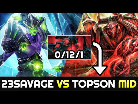 23SAVAGE [Faceless Void] makes TOPSON [Shadow Fiend] look like a Feeder 7.24 Dota 2