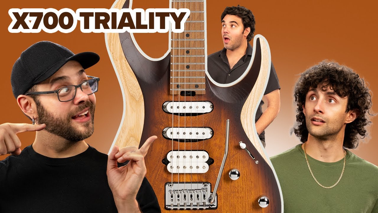 Cort X700 Triality Electric Guitar w/Gigbag - OP Black Burst