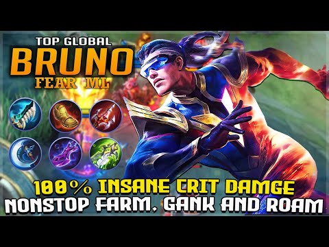 Unstoppable Carry Bruno Best Build 2020 | Gameplay by Top Global Bruno - FEAR ML | Mobile Legends