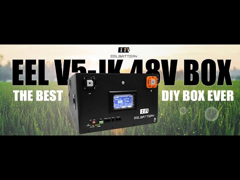 EEL Update 48V 16S V5 DIY Battery Box with 200A JK BMS Stackable Server Rack Energy Storage System
