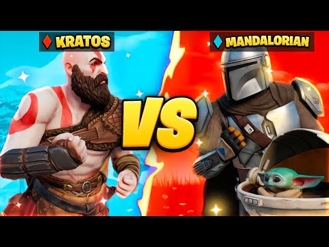 BOSS MANDALORIAN 🔫 vs KRATOS 🪓 su FORTNITE! (Sfida Epica)
