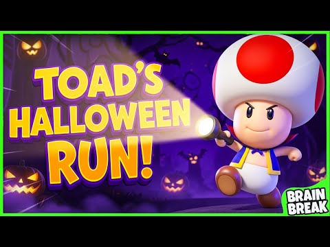 Toad's Halloween Run | Halloween Brain Break | Halloween Games For Kids | Halloween GoNoodle