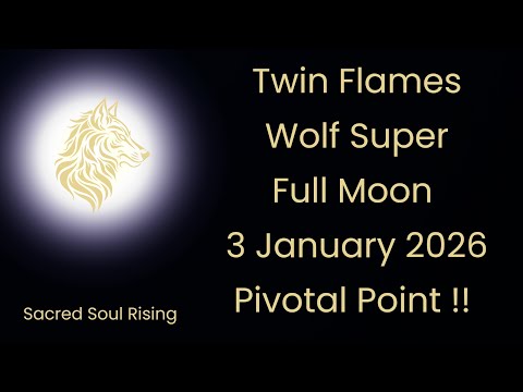 Twin Flames 🔥 The Wolf Super Full Moon 3 January 2026 - Pivotal Point !!!