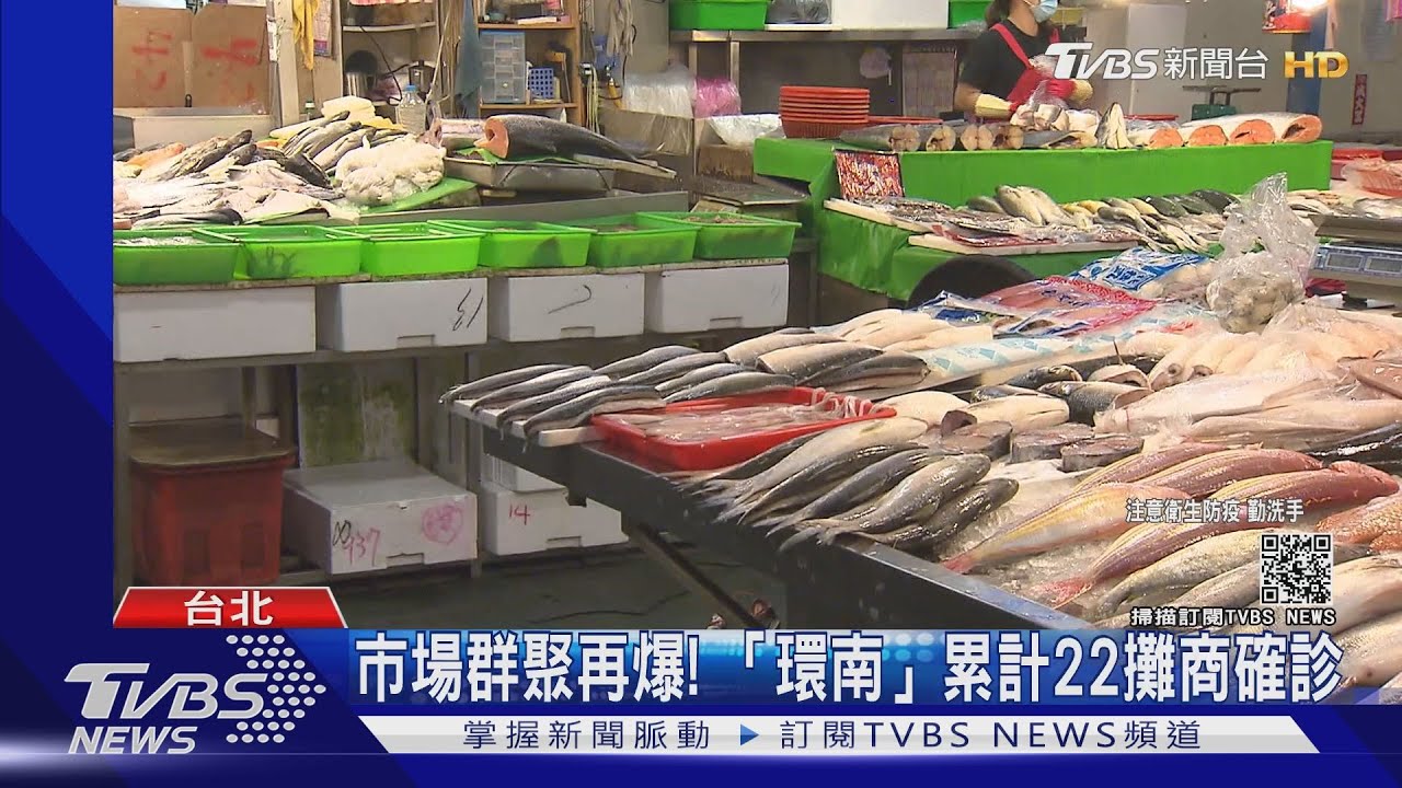 再爆市場群聚染疫!北市「環南」累計22攤商確診