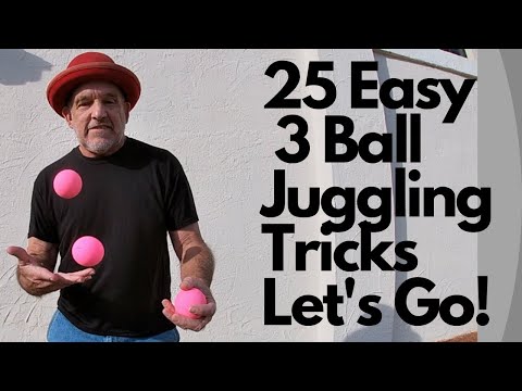 25 easy juggling tricks how to juggle three balls ? How to juggle three balls  part 4