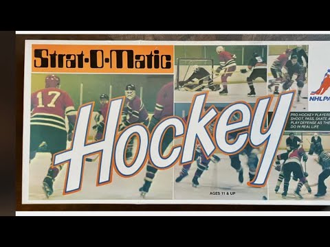 Strat-O-Matic Hockey Board Game. How to play 