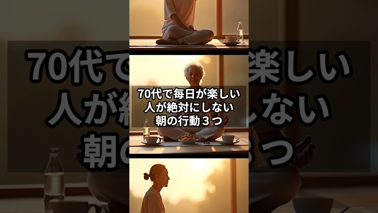 70代で毎日が楽しい人がやらない朝の習慣3つ #老後