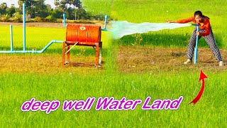 Download lagu Pressured Pump from Deep well land, Amazing Auto water motion from deep well using red pressure tank mp3