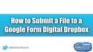 How to Submit a File to a Google Form Digital Dropbox on iPad / iOS