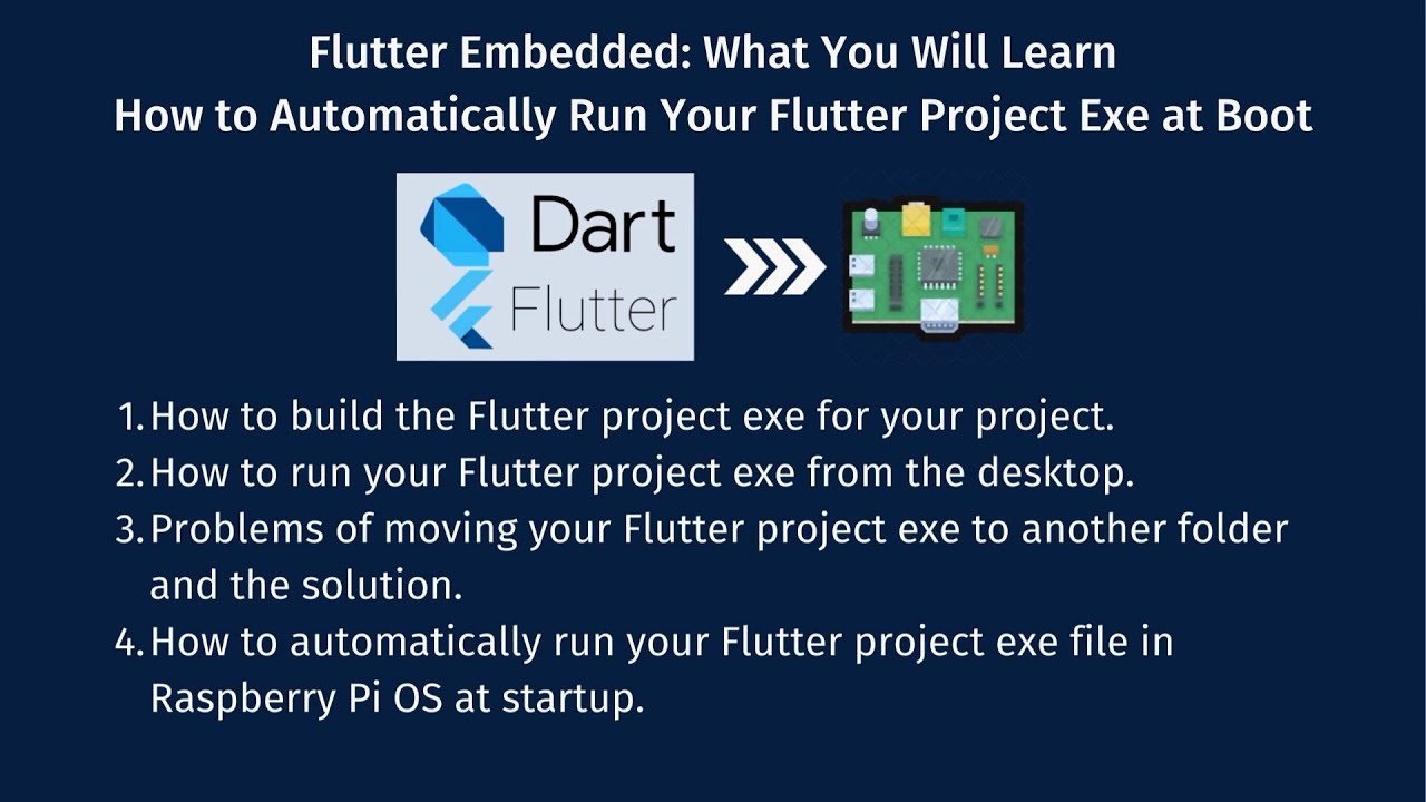 Flutter Embedded: Raspberry Pi and a Touchscreen - How to Run Your Flutter App
