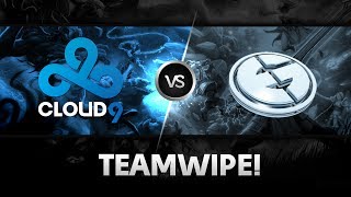Teamwipe by Cloud9 vs EG @ The International 4