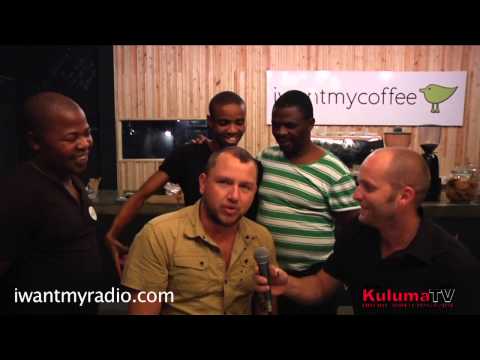 Iwantmyradio.com with Ard Matthews @ iwantmycoffee shop Umhlanga KZN