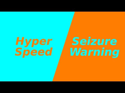 Hyper Speed Flashing Color Changing - Orange Light Blue Screen [10 Minutes SEIZURE WARNING]