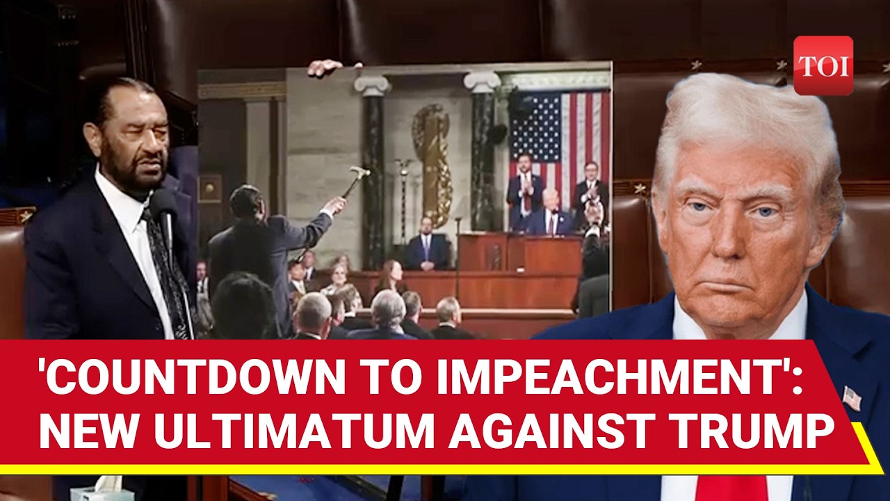 'Impeach, Convict & Kick Out': U.S. Congressman Dares Trump Over Tariffs | Watch Full Speech