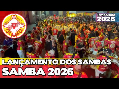 TOM MAIOR 2026 AO VIVO | LANÇAMENTO DOS SAMBAS DE SP 4K | #LDS26