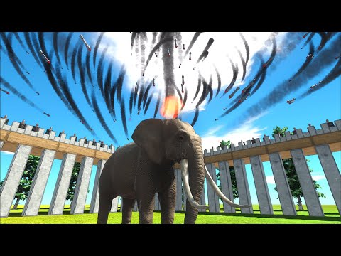 Animal VS 999 Nuclear Missiles! 😮 - Animal Revolt Battle Simulator