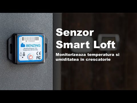 Senzorul Bluetooth monitorizeaza temperatura si umiditatea in crescatoria dvs - Senzor Smart Loft RO