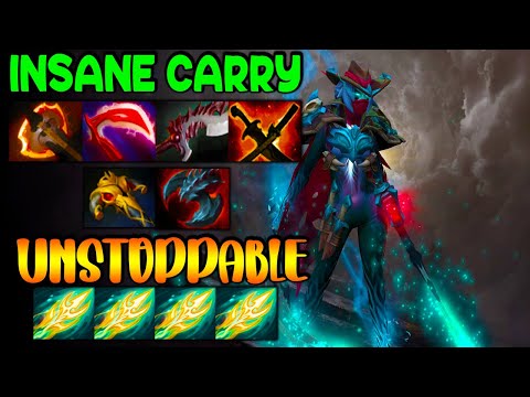 INSANE CARRY PHANTOM ASSASSIN - UNSTOPPABLE TEAM FIGHT - DOTA 2 GAMEPLAY