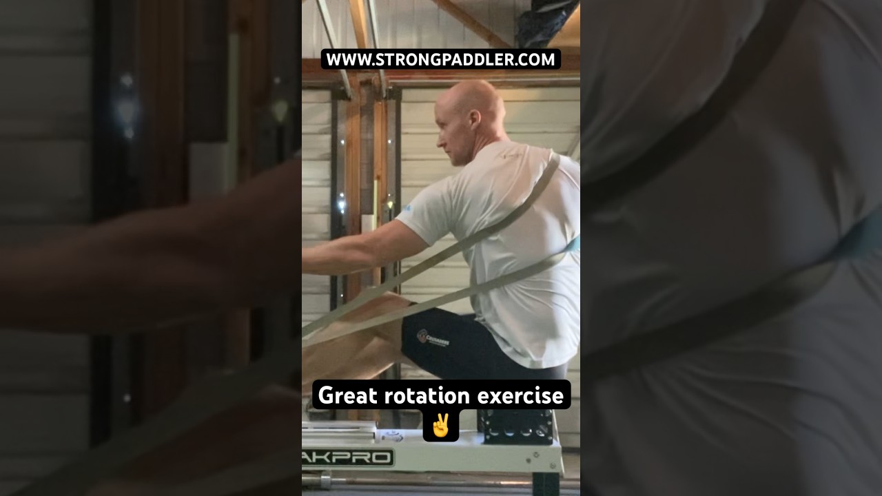 Rotational exercise for kayak, surf ski, paddling #paddlepower #strong #kayak #surfski #paddle