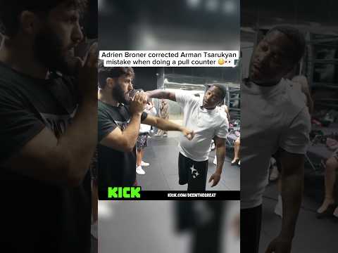 Adrien Broner showed Arman Tsarukyan how to do a pull counter 😳👀 #adrienbroner #deenthegreat #ufc