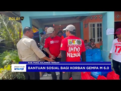 SATGAS MADAGO RAYA SALURKAN BANTUAN SOSIAL BAGI KORBAN GEMPA M 6,0