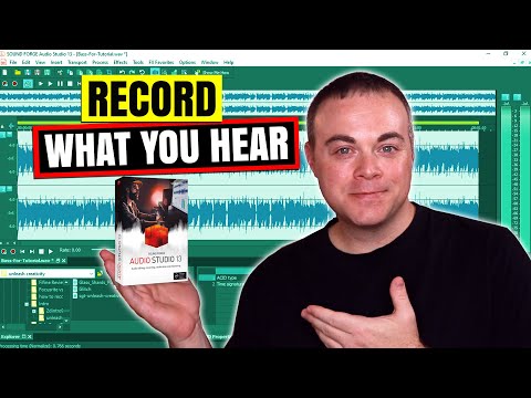 How to Record Internal Audio in Sound Forge Audio Studio 13 Tutorial