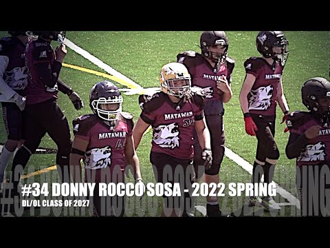 #34 Donny Rocco Sosa 2022 Spring Football Highlights