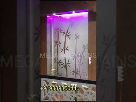 Glass Water Screen Fountain