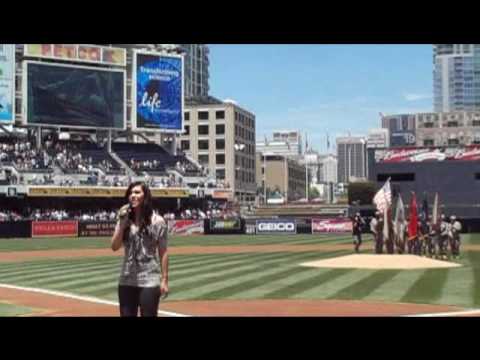 National Anthem & God Bless America ~ Mishavonna ~ San Diego Padres ~  PETCO PARK