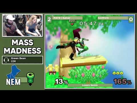 Mass Madness 43 SSBM - MATE | Kalvar (Marth) vs. bonfire10 (Sheik) - Melee LSF