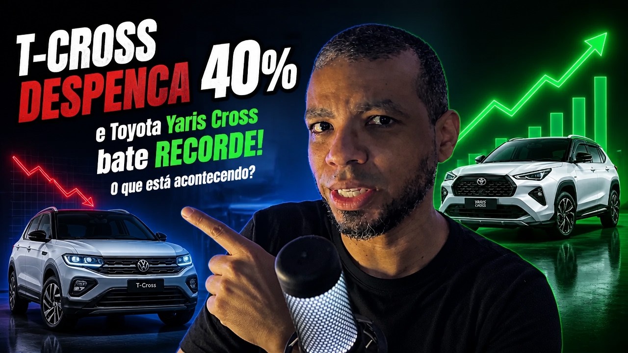 🔥 T-Cross DESPENCA 40% e Toyota Yaris Cross bate RECORDE! O que está acontecendo?