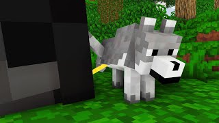 Wolf Life: DOG SAVES THE WORLD - Minecraft Animation