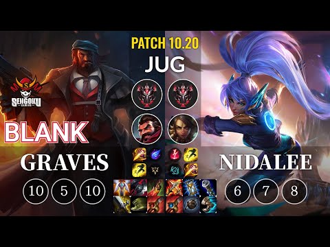 SG Blank Graves vs Nidalee Jungle - KR Patch 10.20