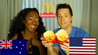 McDonald's Challenge | Australian Mcdonald's Vs American McDonald's | Mukbang