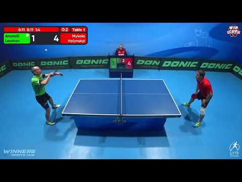 15:00 Anatolii Levshyn 0-3 Mykola Halynskyi West 3 WIN CUP 21.10.2022 | TABLE TENNIS WINCUP