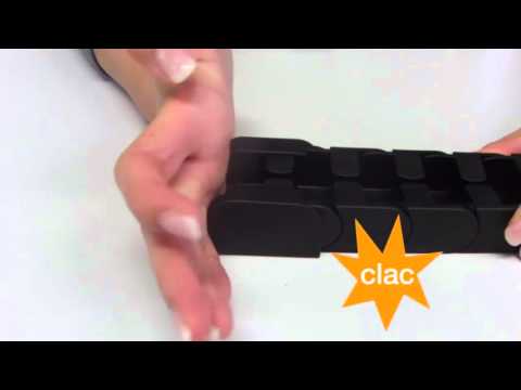 Energy chain for height adjustable furniture