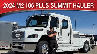 A preview image of the linked video showcasing 2024 Freightliner M2 106 Plus Summit Hauler