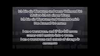 Translated Lyrics for Der Werwurm by Knorkator