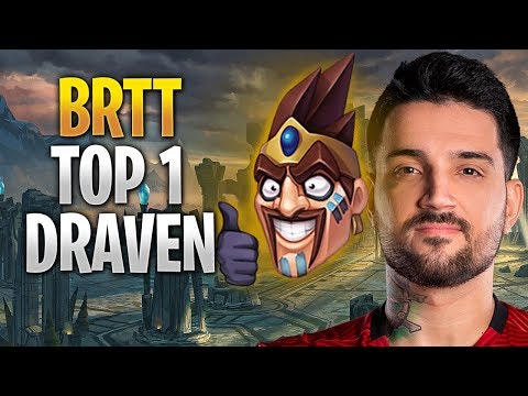 QUANDO O BRTT PEGA DRAVEN NÃO TEM PRA NINGUÉM - TOP 1 DRAVEN DUO SUPORTE COREANO