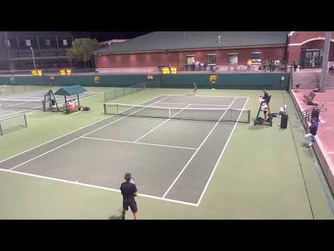 Tadeas Paroulek gets singles win over Furman.