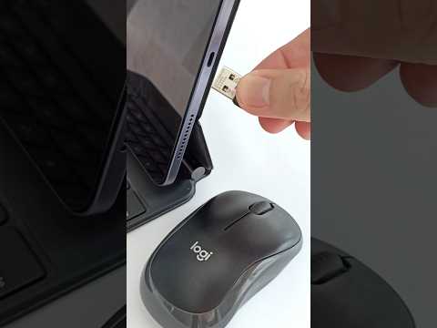 Supposedly, there is a way to connect this USB mouse dongle wireless receiver on Apple iPad #shorts