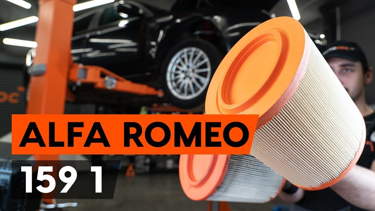 Kako zamenjati avtodel zračni filter na avtu Alfa Romeo 159 Sportwagon – vodnik menjave