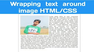 How to wrap text around an image using HTML and CSS || Wrapping text and image in HTML #codeclub