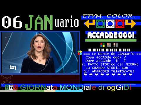 TG1 #beFANa o #epiFANìa  06 GENNaio 2021  - la prima d'epoca covid e si spera l'ultima