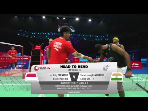 Leo Rolly CARNANDO/Daniel MARTHIN VS Chirag SHETTY/S RANKIREDDY |MD-QF | Li-Ning China Masters 2023