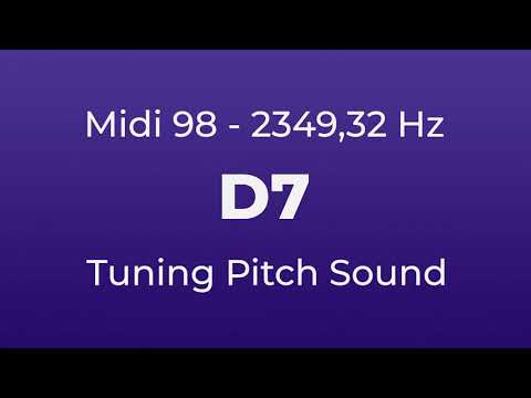 D7 Tuning Pitch | 2349,32 Hz | Midi Key 98