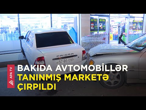 Bakıda yol qəzası zamanı bir nəfər xəsarət alıb - APA TV